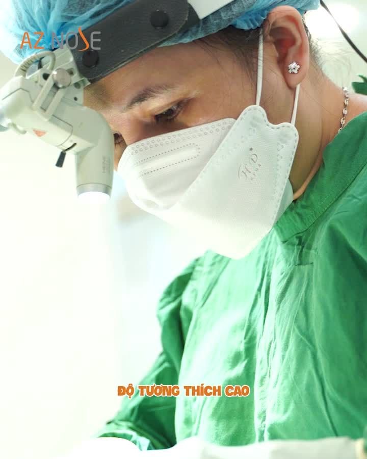 TÍNH ỨNG DỤNG CỦA MEGADERM TRONG NÂNG MŨI